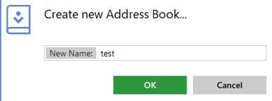 Create New Address Book Box