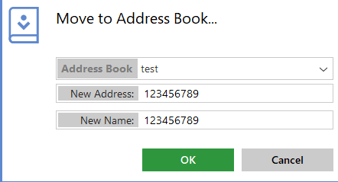 Move to Address Book Box