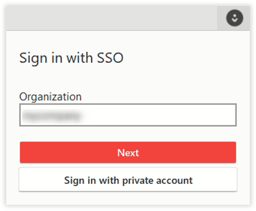 sign in with sso client